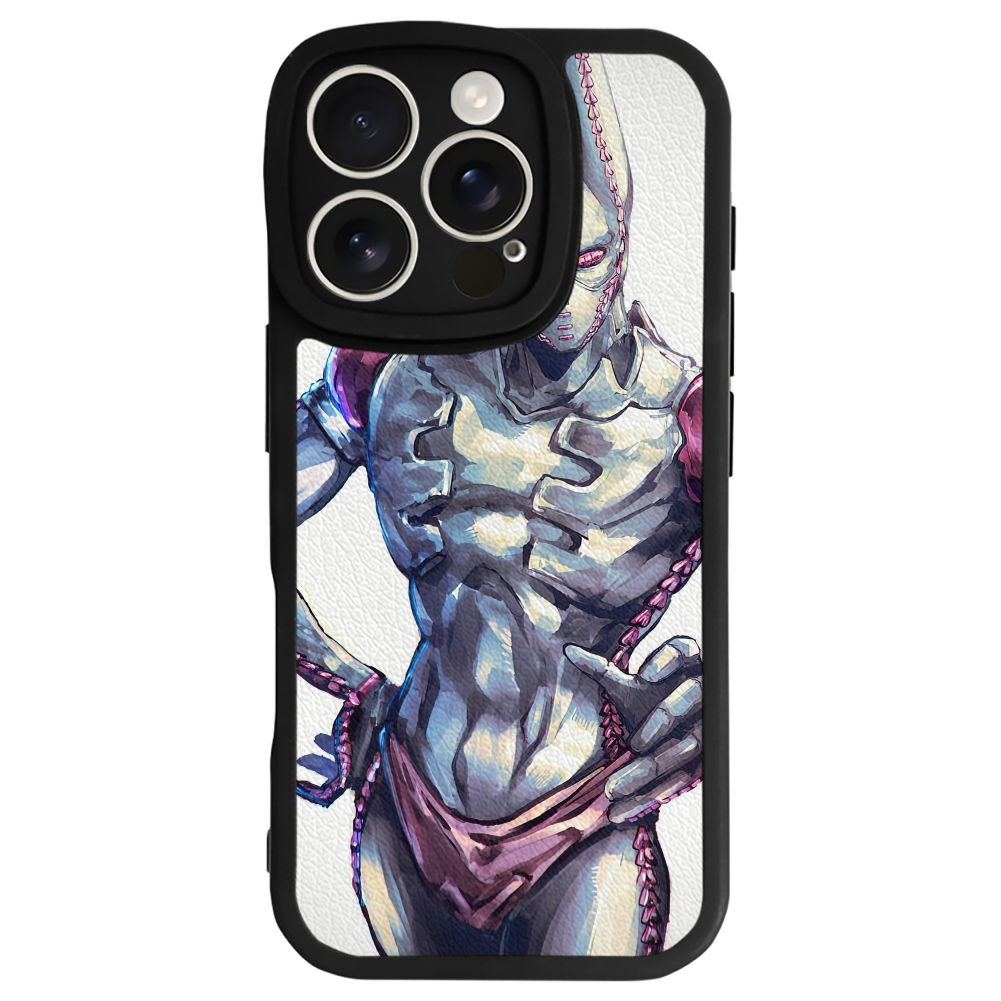 （画像用） ジョジョの奇妙な冒険 JoJo's Bizarre Adventure 【iPhone 16シリーズ対応】シリコンスマホケース（レザー調） 材質：シリコン
